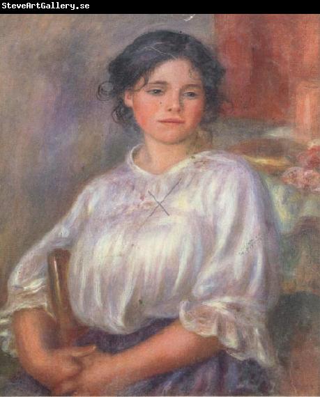 Pierre Renoir Seated Young Girl(Helene Bellon)